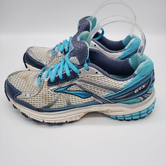 Brooks Adrenaline GTS 13 Women's Size 7 Blue Gray Running Athletic Shoes - Picture 4 of 10